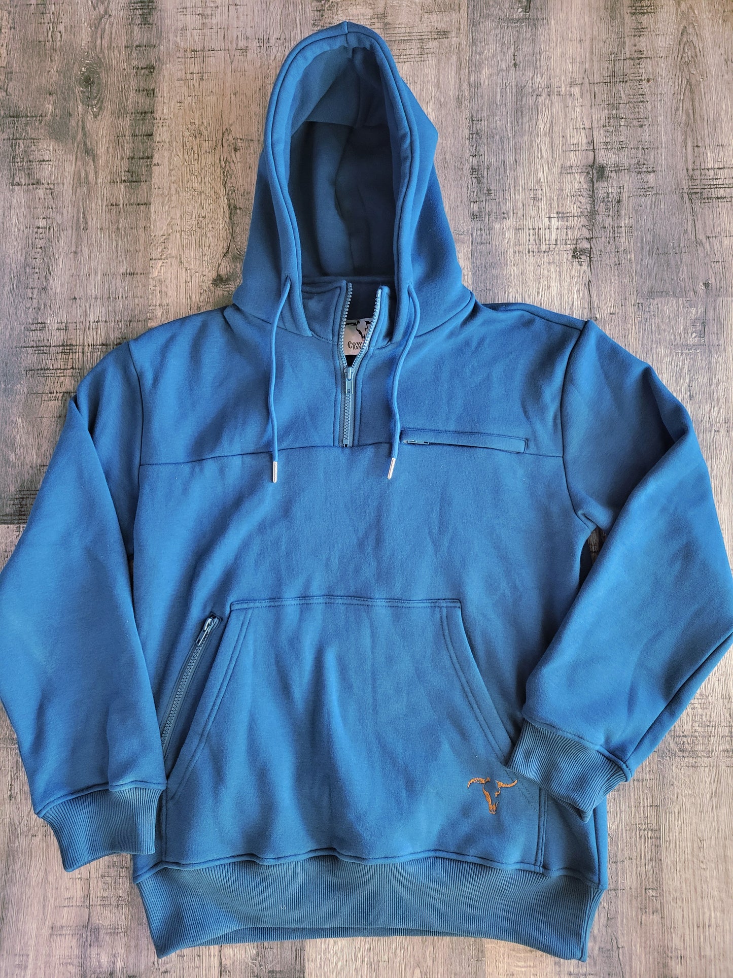 Limited - Ladies High Country 1/4 Zip Hoodie - Aegean Blue