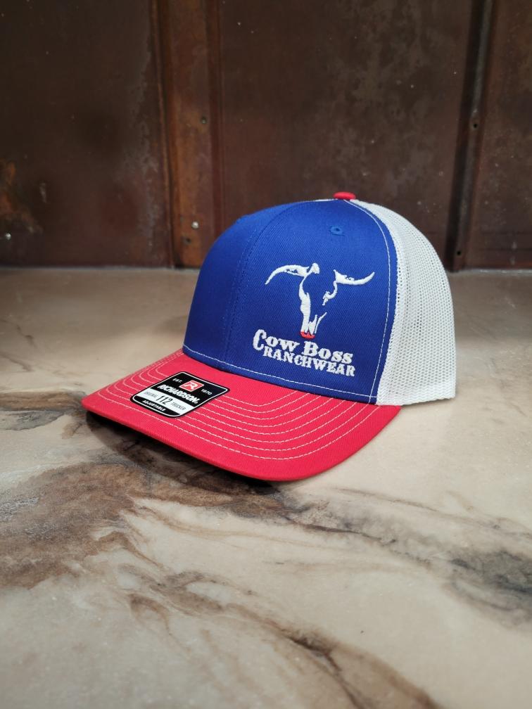 Cow Boss Cap - RW&B